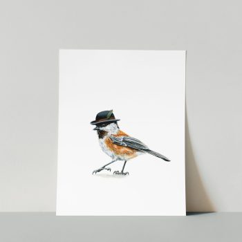 Chestnut-Backed Chickadee Print