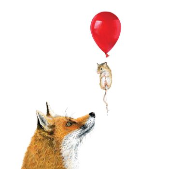 Fox & Mouse Print