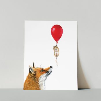 Fox & Mouse Print