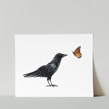 Raven and Monarch II Print