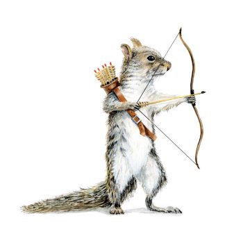  Squirrel Archer Print