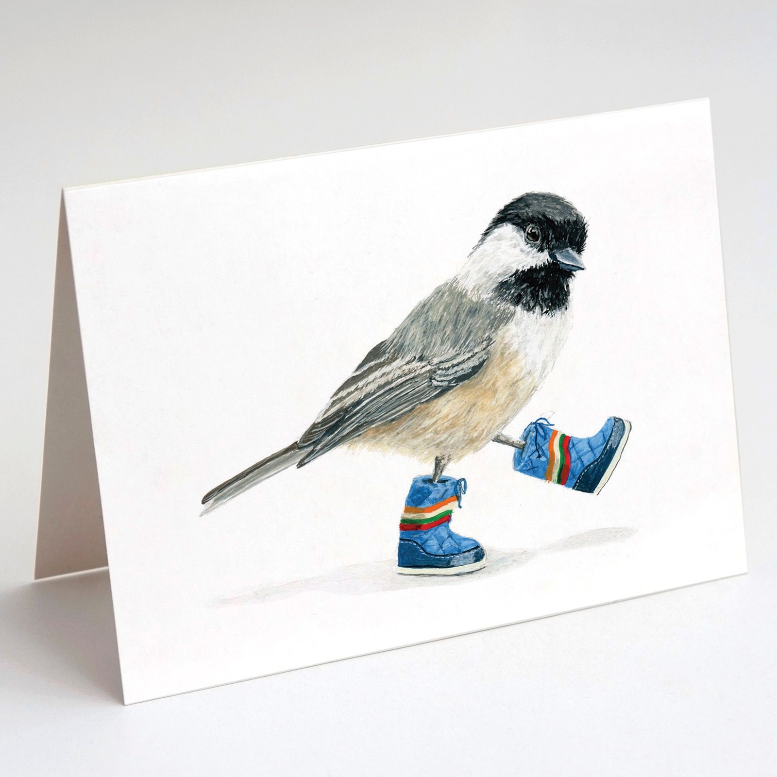 Moonboot Chickadee Card