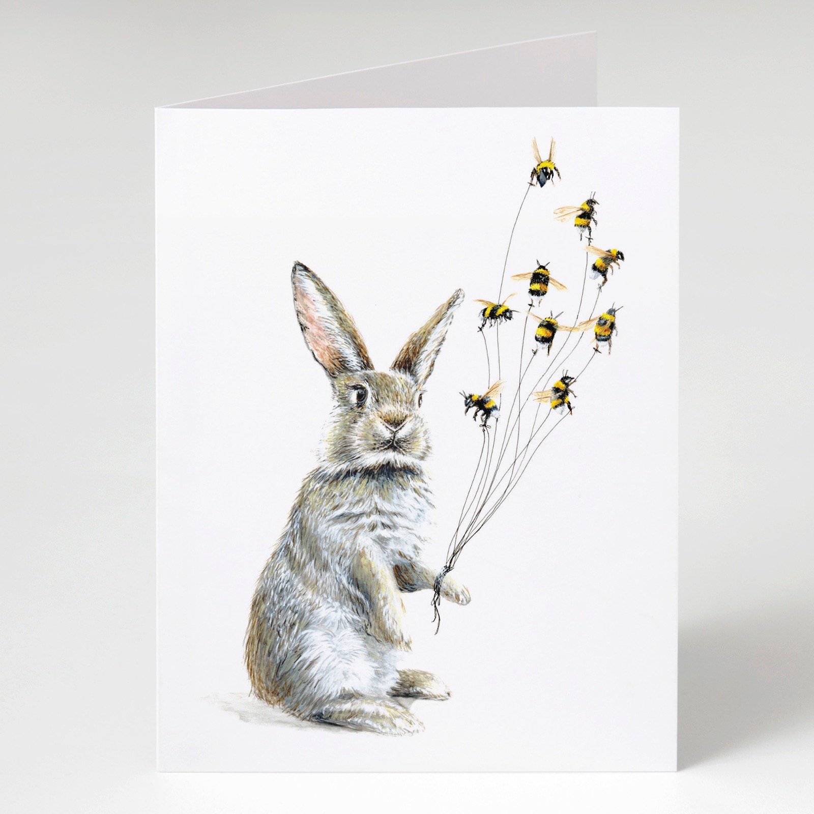 Hare with Bees Card