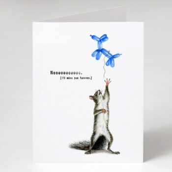 Squirrel & Balloon Card