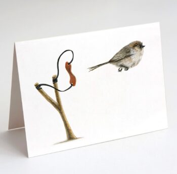 Bushtit Greeting Card