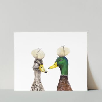 mallard family print